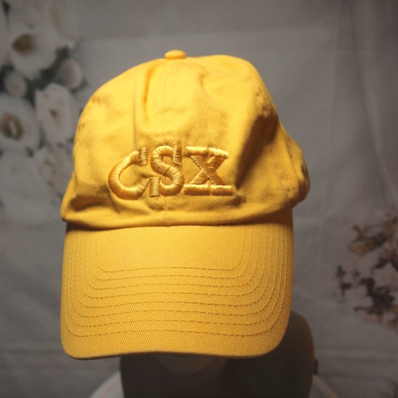 CSX Railroad Hat Delivering on the Side Vintage Embroidered Baseball Cap - Picture 1 of 5